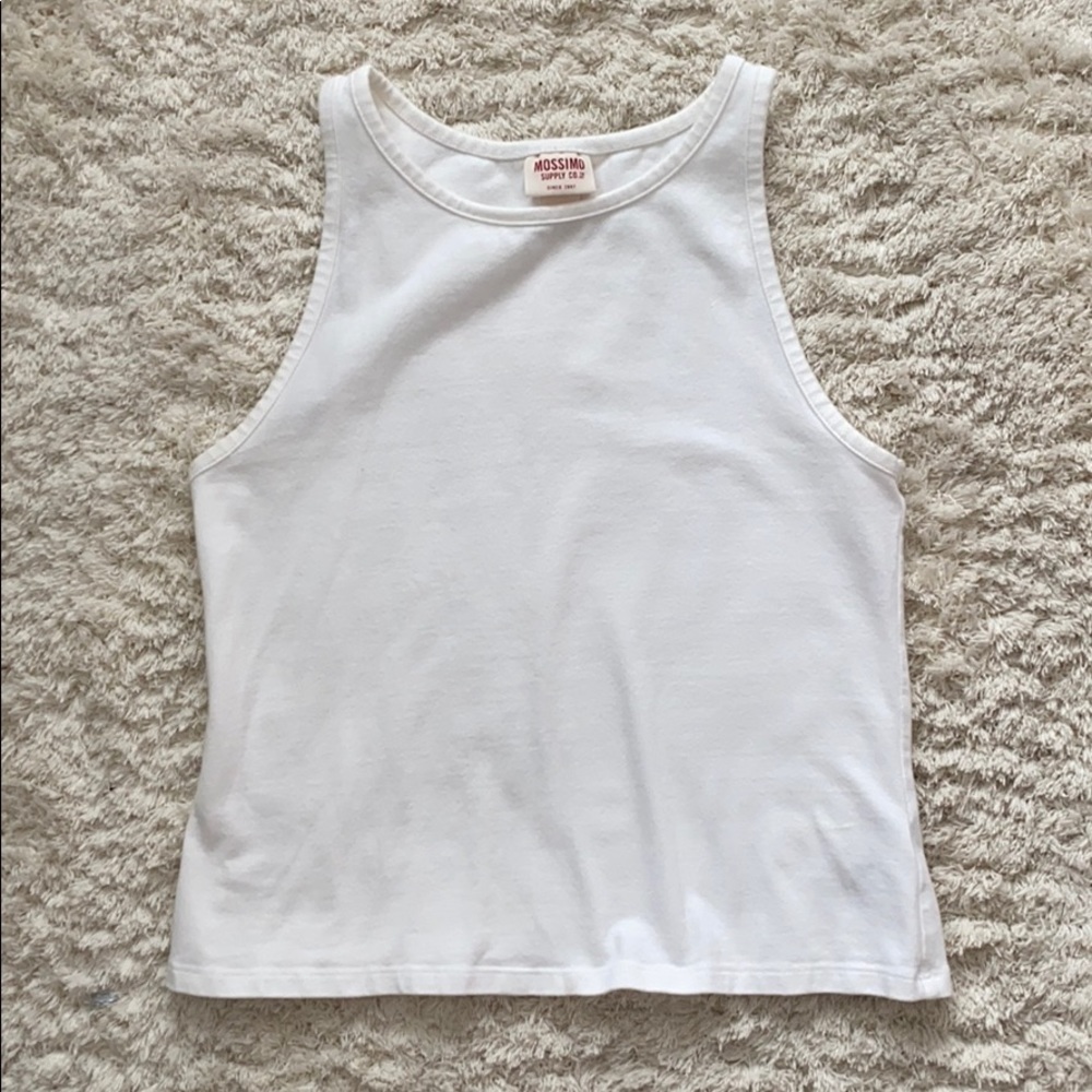 🌻CLEARANCE SALE🌻 White High Neck Tank Top